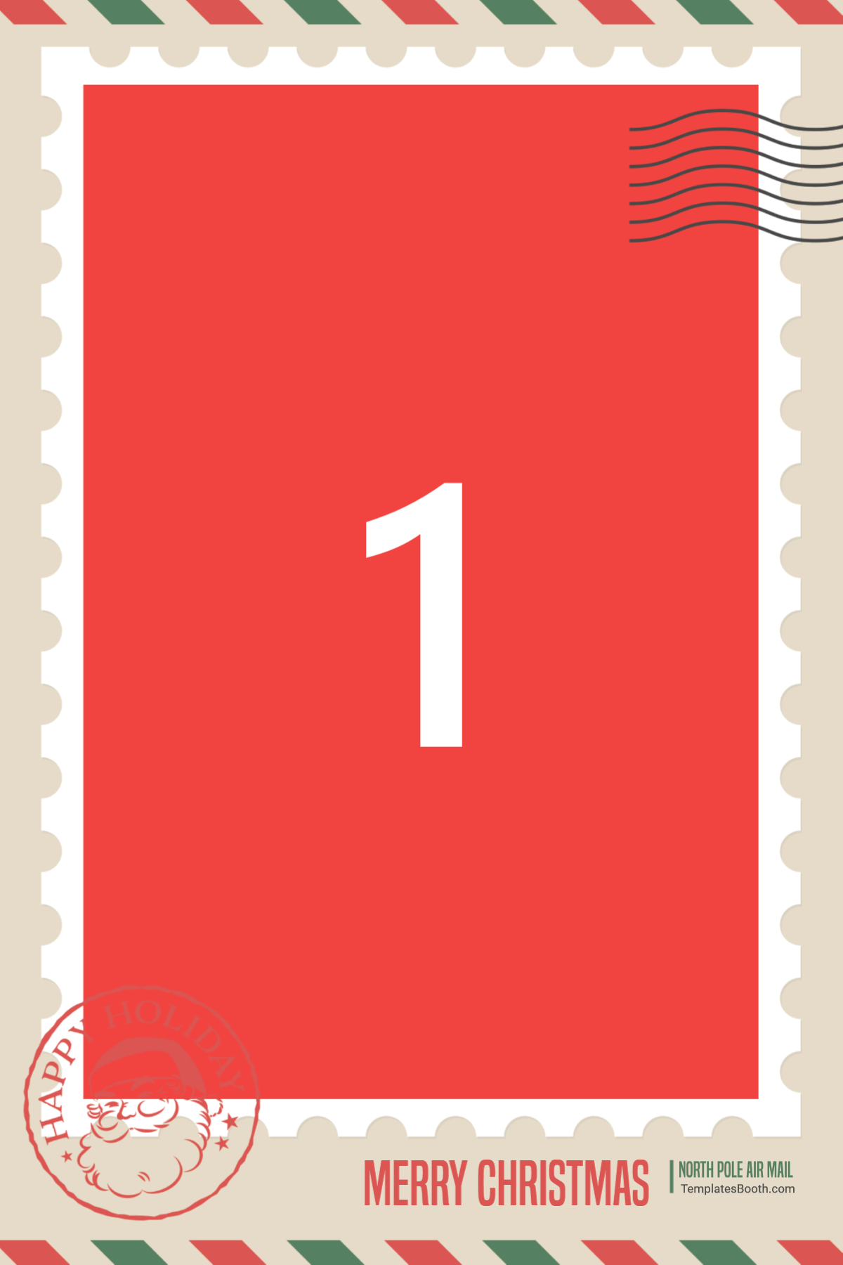 Design 593 — Merry Christmas Postkort