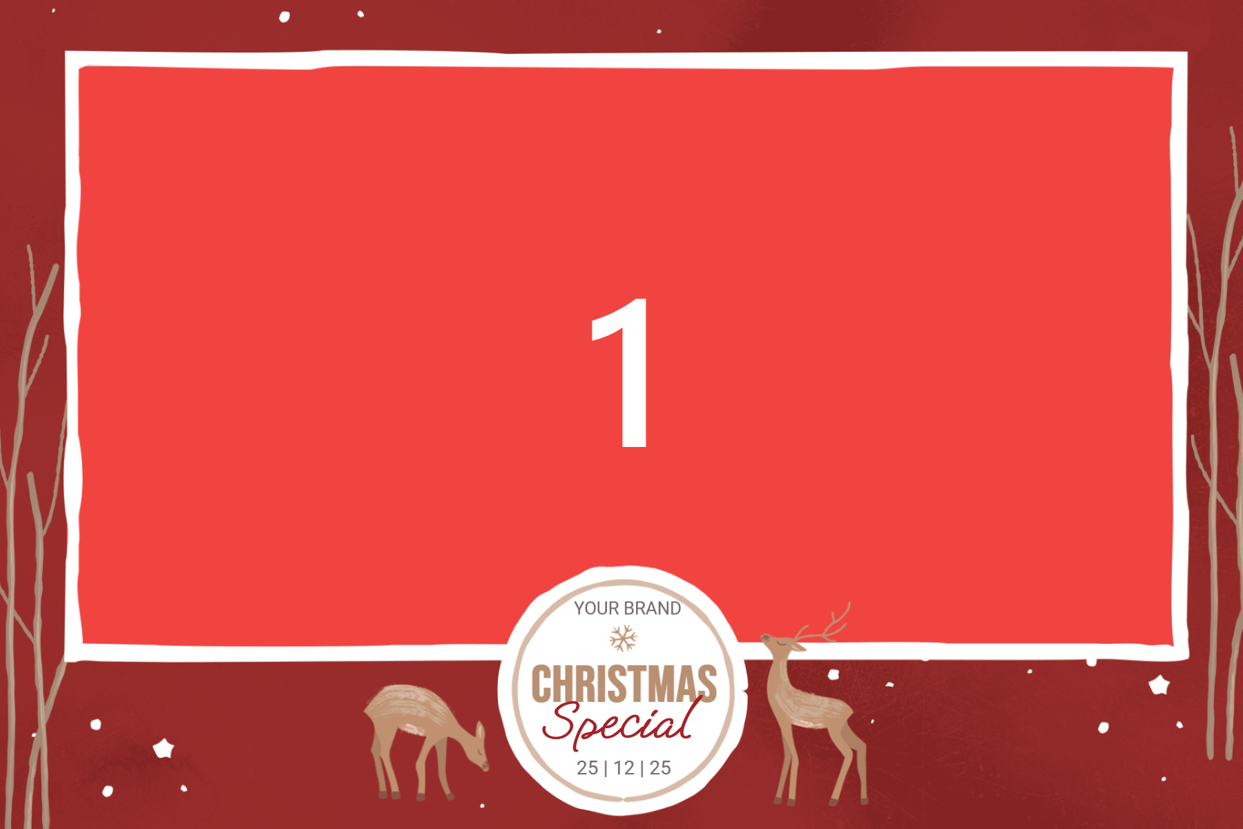 Design 028 — Rød Jul & Gyllent Segl