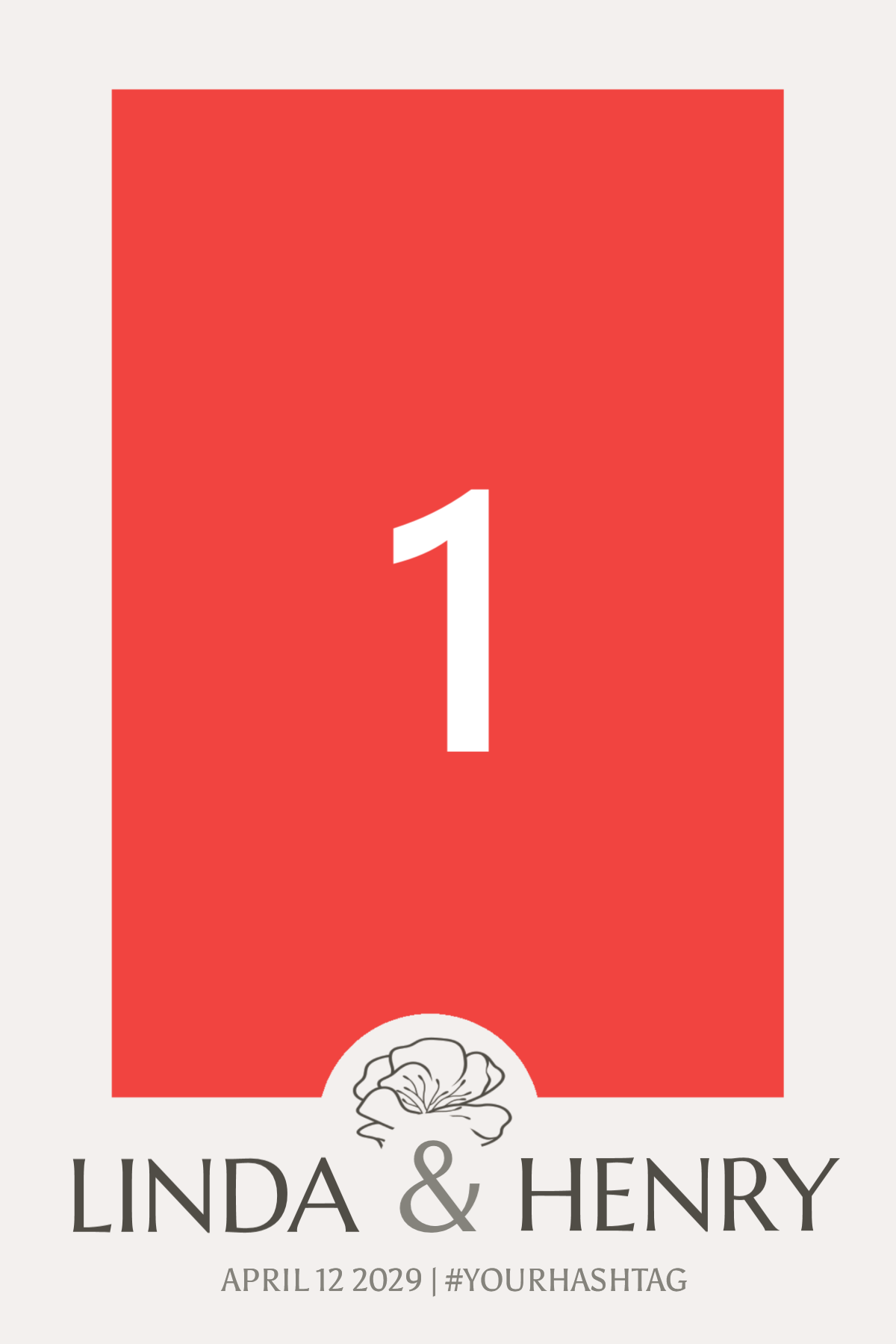 Design 272 — Minimalistisk Årstall