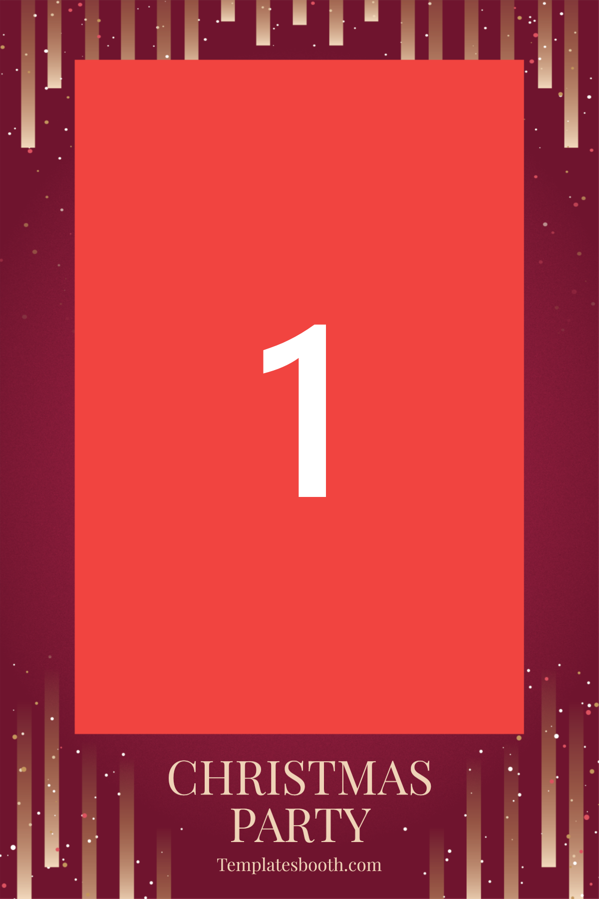 Design 591 — Christmas Party Burgunder