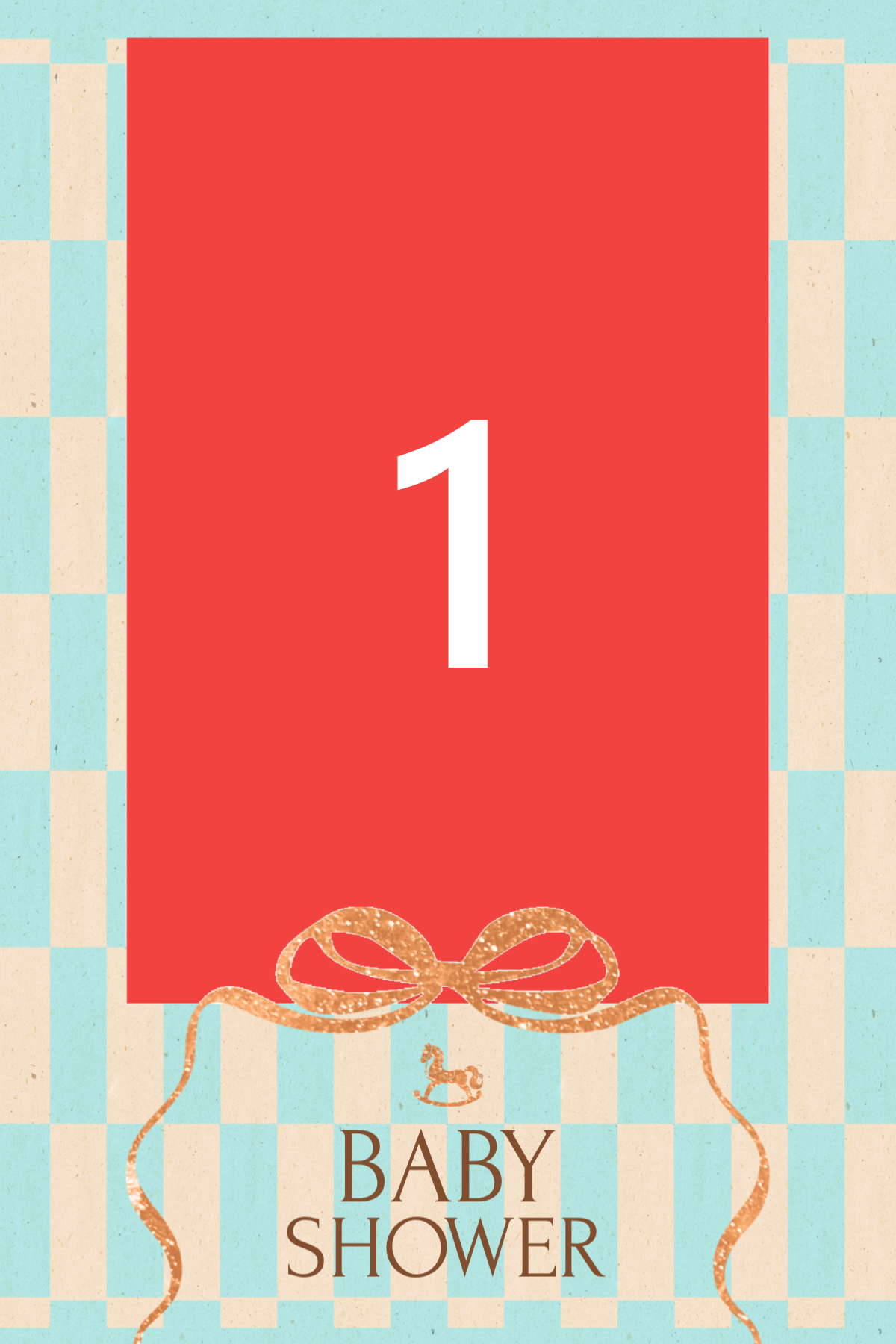 Design 466 — Baby Shower Rutemønster